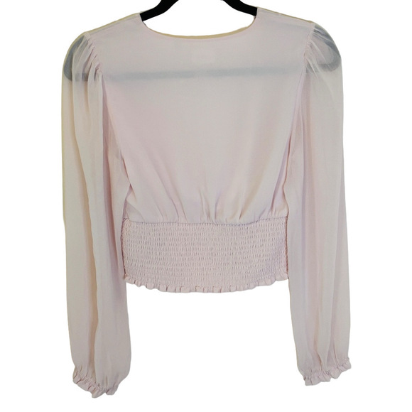 Artizia Wilfred Wistful Pale Pink Pastel Blouse Sz Medium - Picture 7 of 8